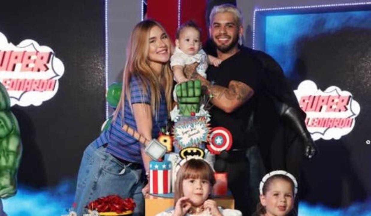 Virginia Zé e filhos