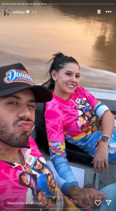 Ze Felipe e Ana Castela maos dadas