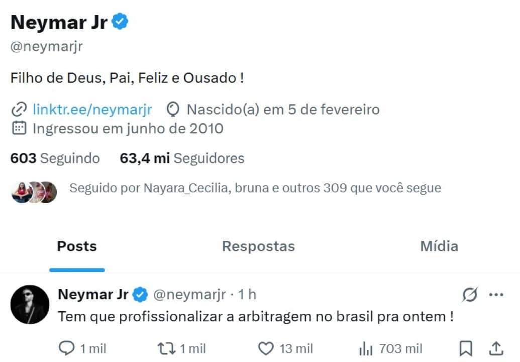 Twitter Neymar